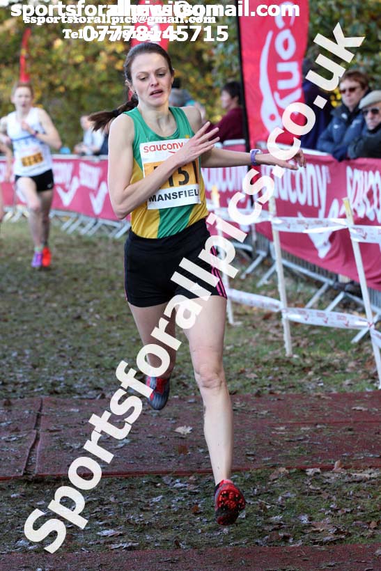Senior womens National Cross Country Relay, Berry Hill Park, Mansfield. Photo:  David T. Hewitson/Sports for All Pics